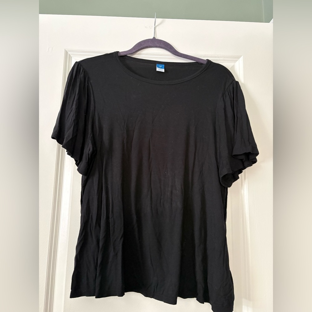 Old Navy luxe ruffled t shirt